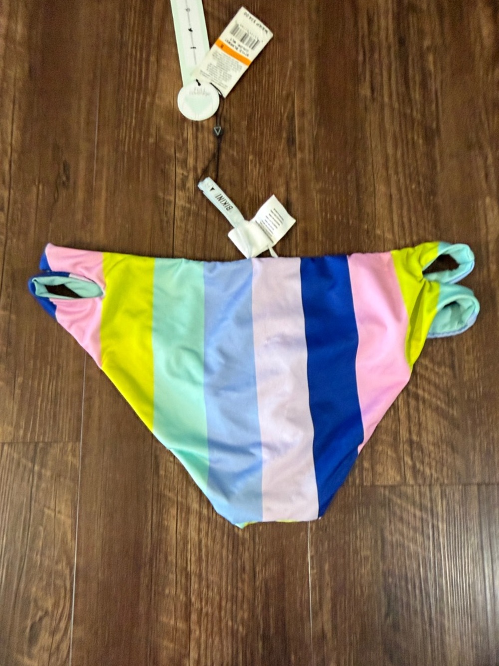Bikini Lab Multicolor Triangle Bikini Size Small New View 6